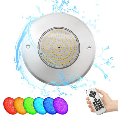DC12V কনস্ট্যান্ট ভোল্টেজ 10W আন্ডারওয়াটার ডুবযোগ্য এলইডি পুল লাইট 160 * 7.5 মিমি এপিপি রিমোট কন্ট্রোল সহ