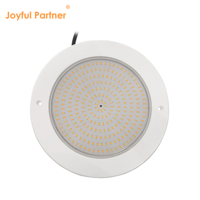 রজন ভরাট পুল লাইট রিফ্লেক্টর 160mm DC12V 10W সম্পূর্ণ প্লাস্টিক SMD2835 108pcs RGBW রঙ ধ্রুবক ভোল্টেজ