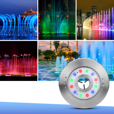উচ্চ ক্ষমতা IP68 জলরোধী 12W 18W ফোয়ারা RGB LED লাইট সিই RoHS সার্টিফিকেশন সঙ্গে