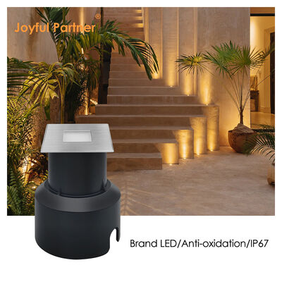 এলইডি আন্ডারগ্রাউন্ড লাইট 3W বর্গাকার আকৃতি 304 বা 316 স্টেইনলেস স্টীল 45 * 45MM ফ্রেম অ্যালুমিনিয়াম ডাই কাস্ট শরীর