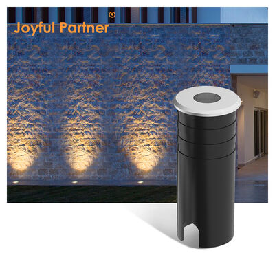 এলইডি আপলাইট 316 স্টেইনলেস স্টিল কভার অ্যালুমিনিয়াম ল্যাম্পের দেহ টেম্পারেড গ্লাস আইপি 67 1 ওয়াট উষ্ণ সাদা 3000 কে