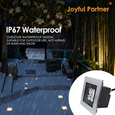 উন্নত বর্গক্ষেত্র LED ভূগর্ভস্থ আলো 24V 8W 316 স্টেইনলেস স্টীল 2 বছরের প্রতিস্থাপন ওয়ারেন্টি সহ