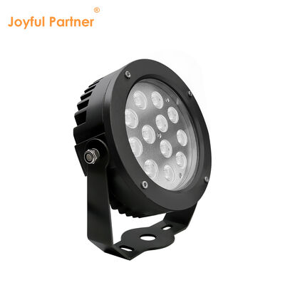 এলইডি গার্ডেন স্পট লাইট ৩৬W বিল্ট-ইন DMX512 ড্রাইভার DC24V RGB3in1 কালো আউটডোর পাউডার কোটিং হাউজিং ব্যাস ১৬০MM